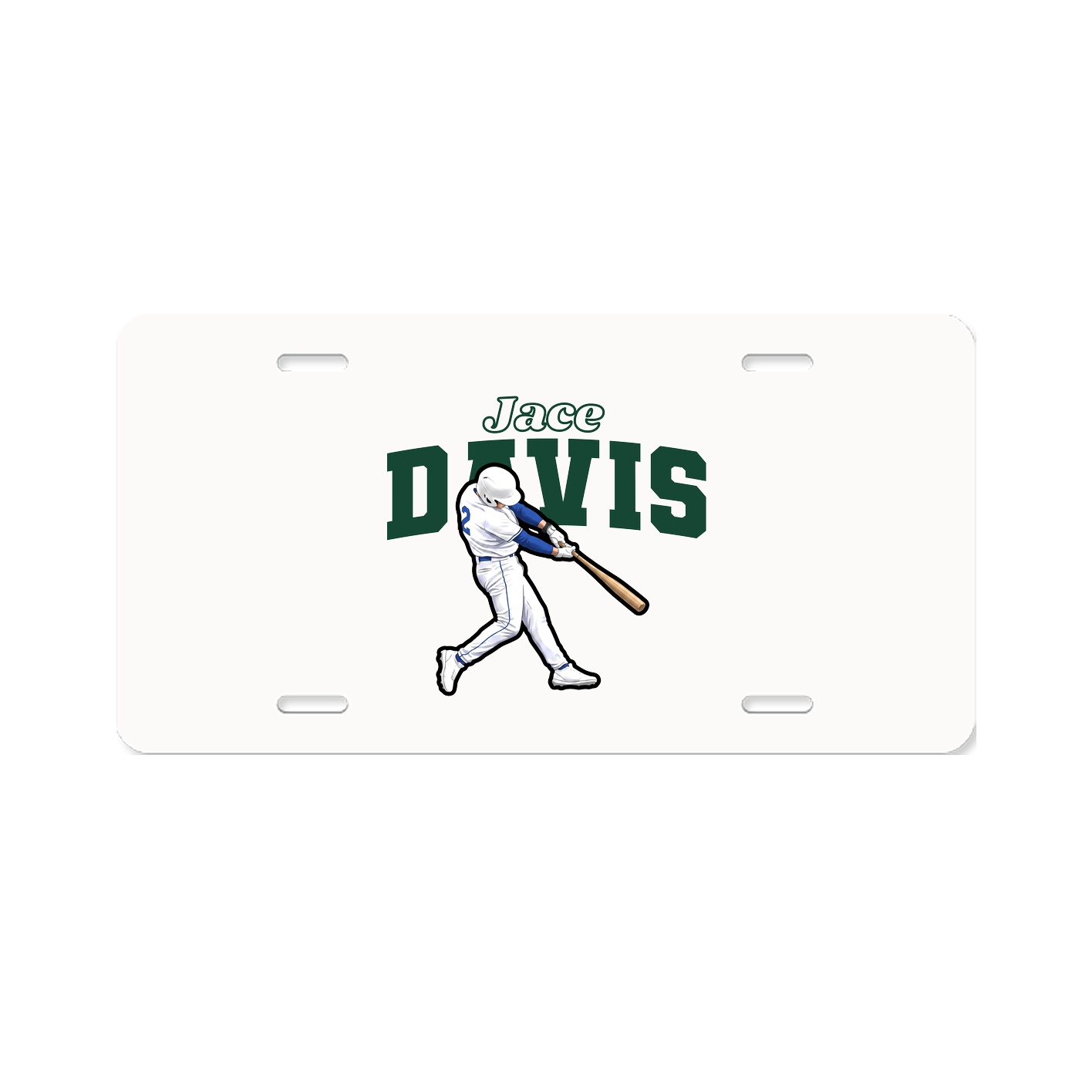 License Plate — Name Arch in Classic