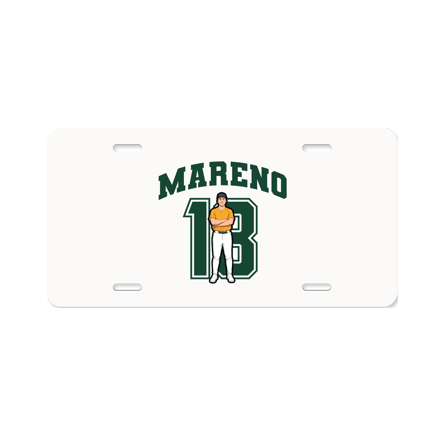 License Plate — Number in Classic