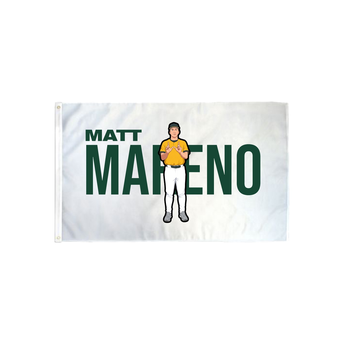 3x5 Flag — Player Name in Classic