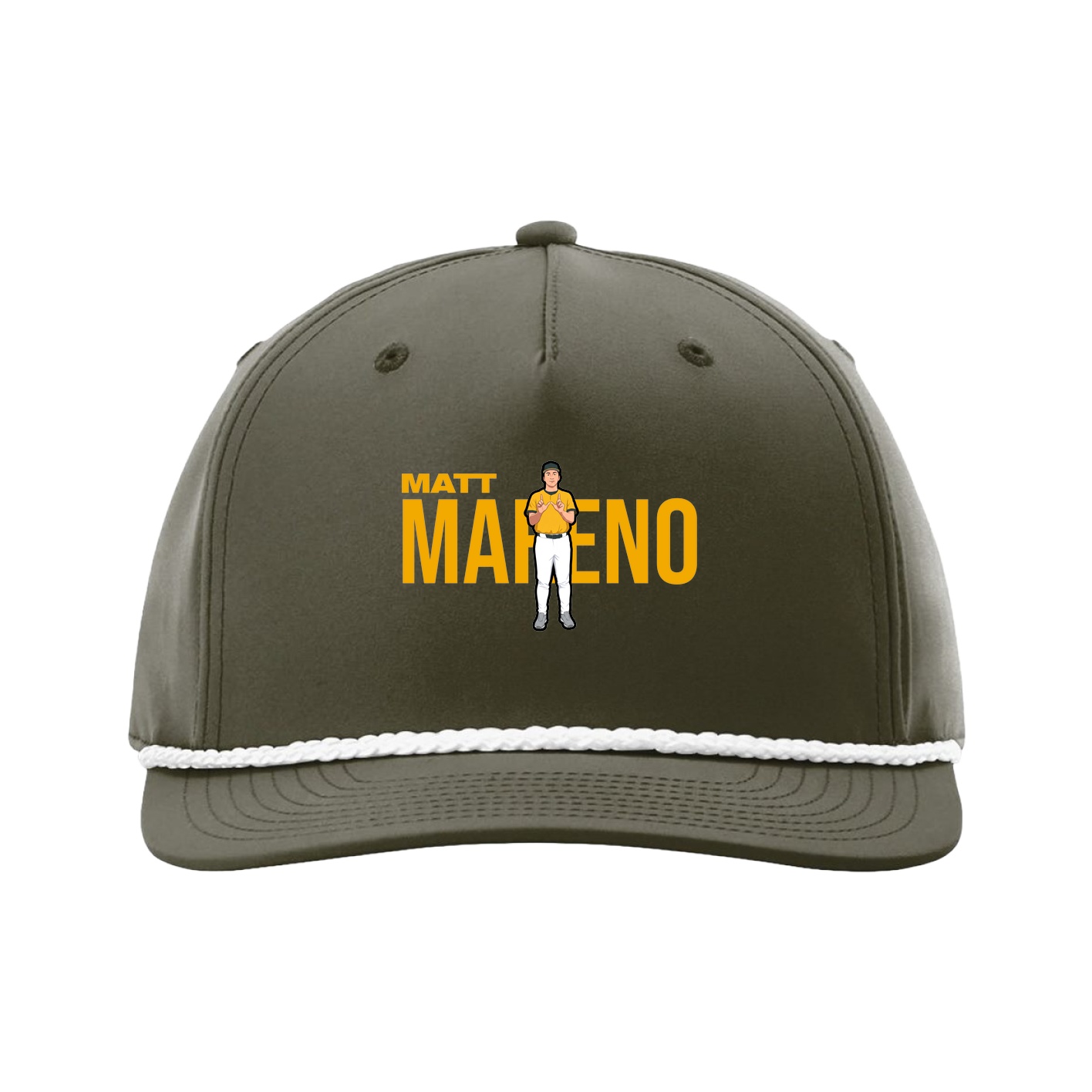 Five-Panel Classic Rope Cap — Player Name in Green