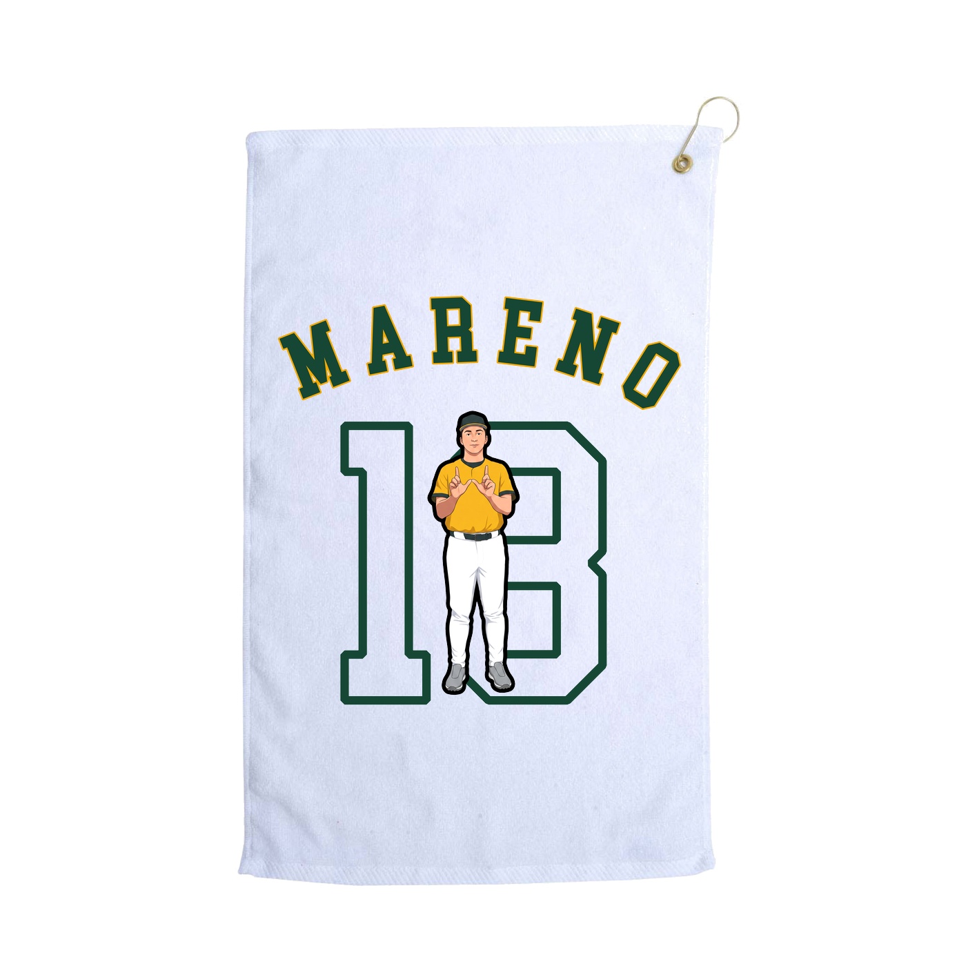 Golf Towel — Shirsey Arch in White