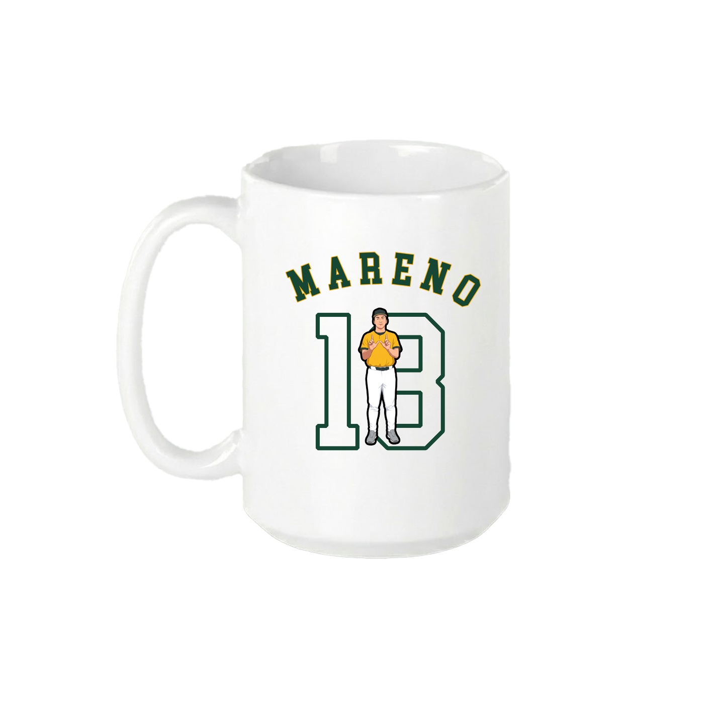 15oz Coffee Mug — Shirsey Arch in White