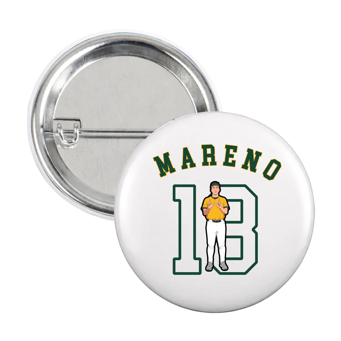 Game Day Button — Shirsey Arch in White