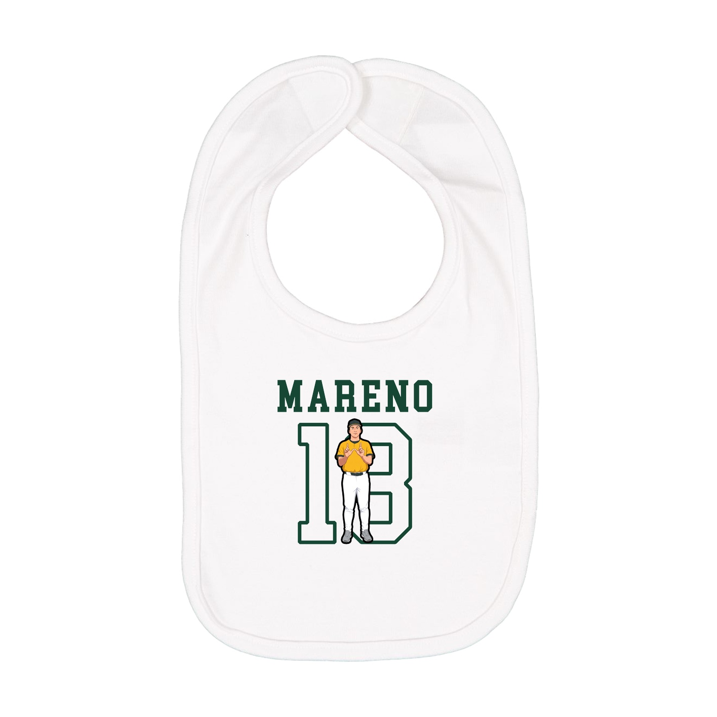 Infant Bib — Shirsey in White