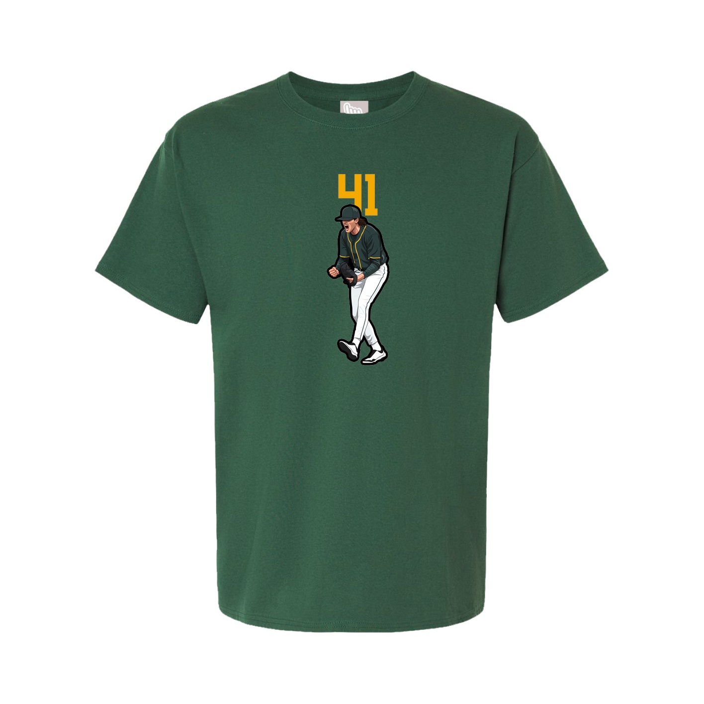Youth Tee — Number Top in Green
