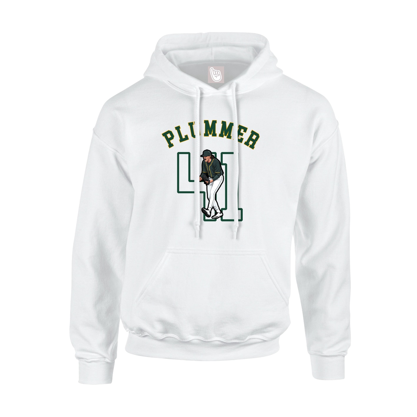 Hoodie — Shirsey Arch in White