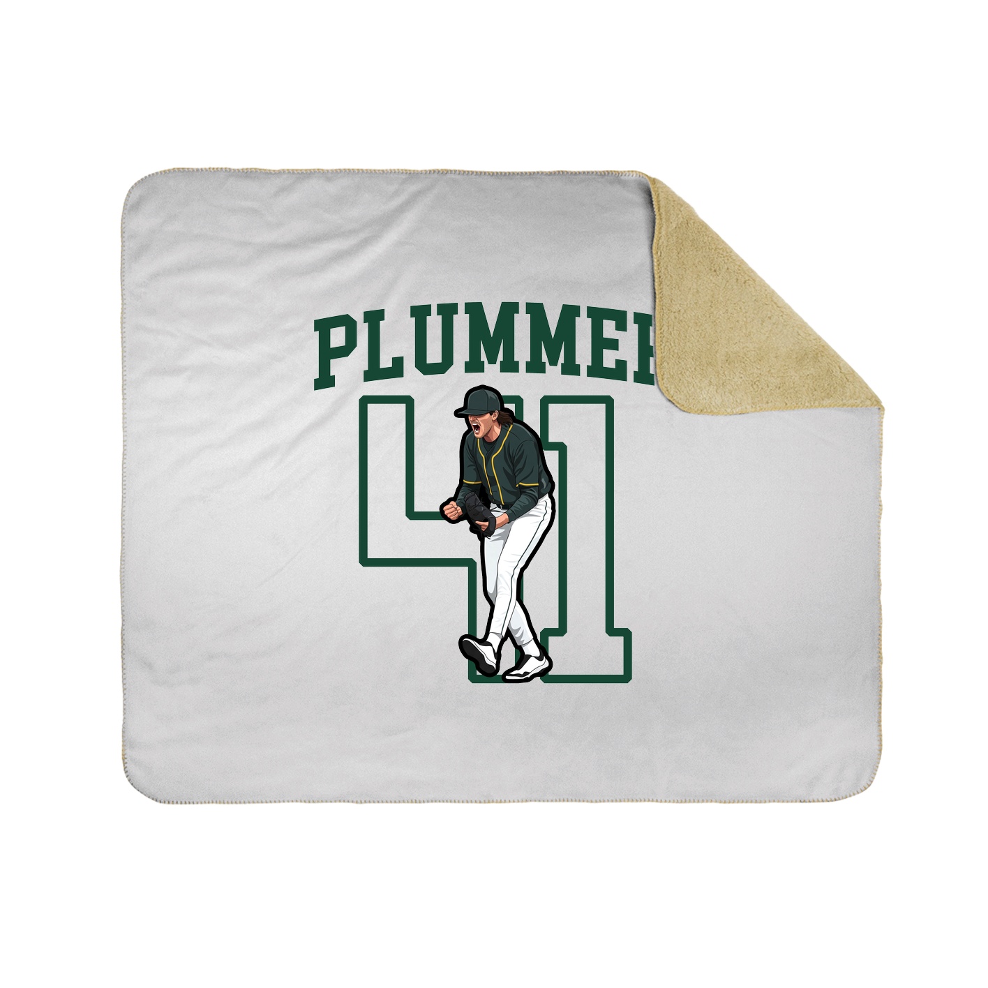 Throw Blanket — Shirsey in White