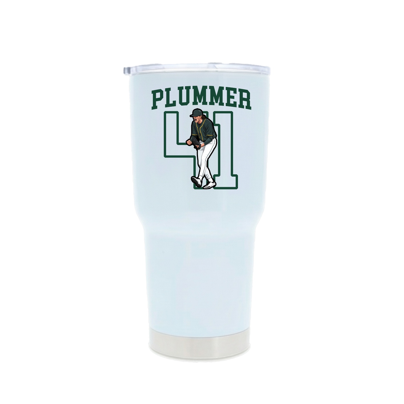 30oz Stainless Steel Tumbler — Shirsey in White