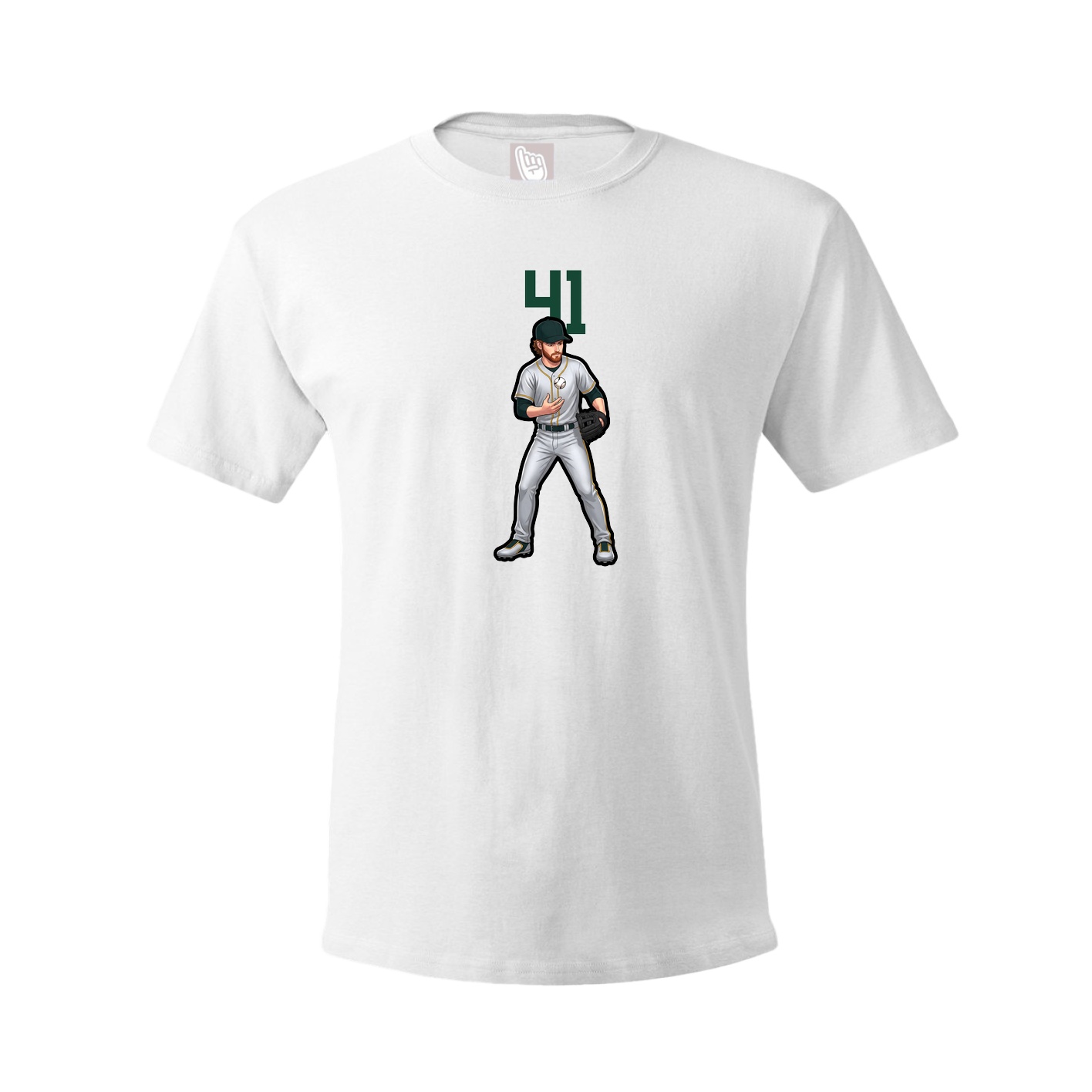 Tee — Number Top in White
