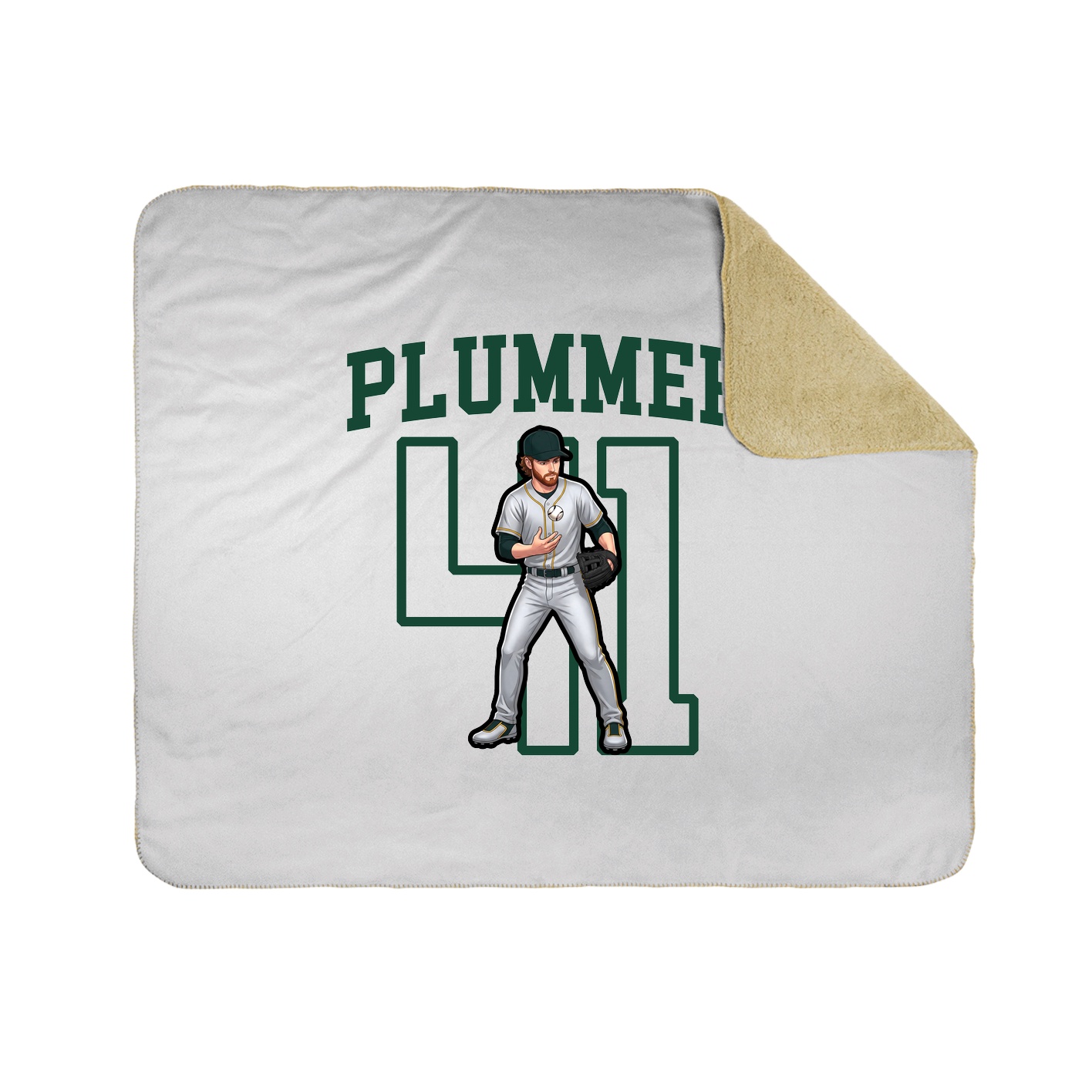Throw Blanket — Shirsey in White