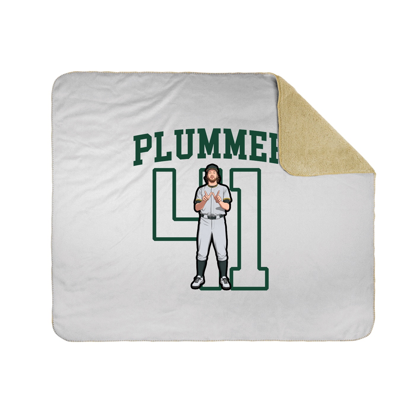 Throw Blanket — Shirsey in White