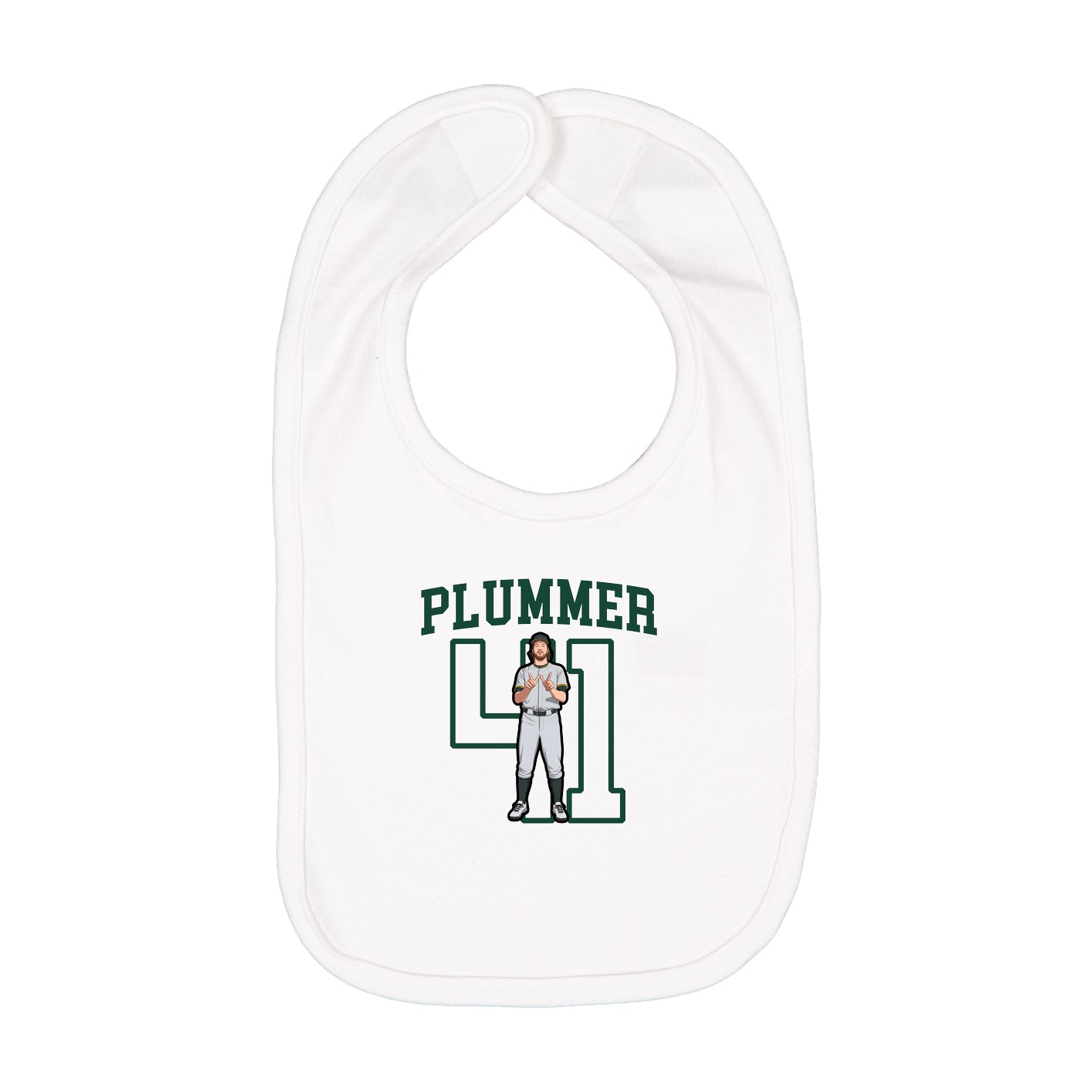 Infant Bib — Shirsey in White