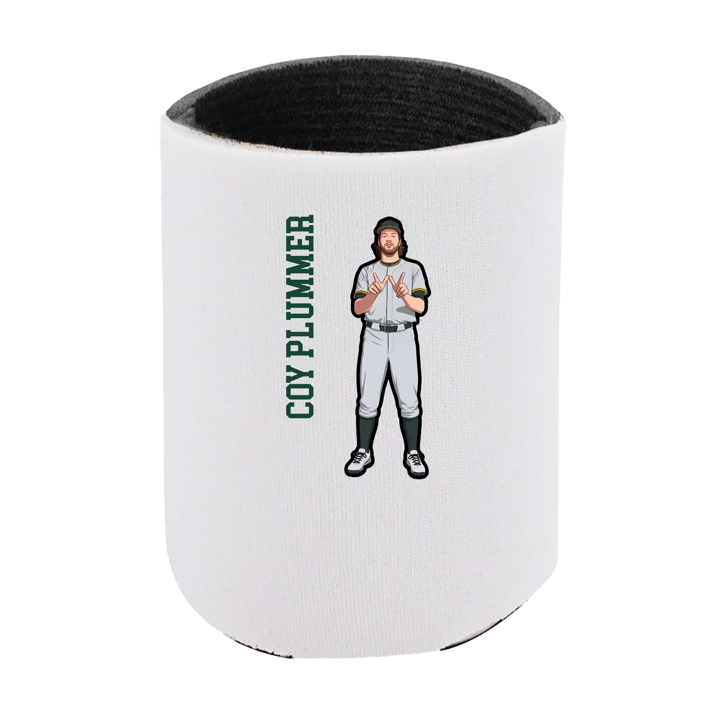 Can Holder — Name Vertical in White