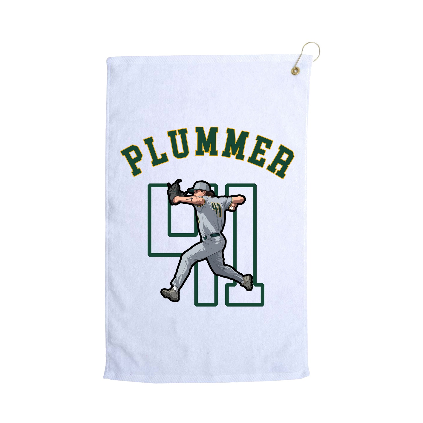 Golf Towel — Shirsey Arch in White