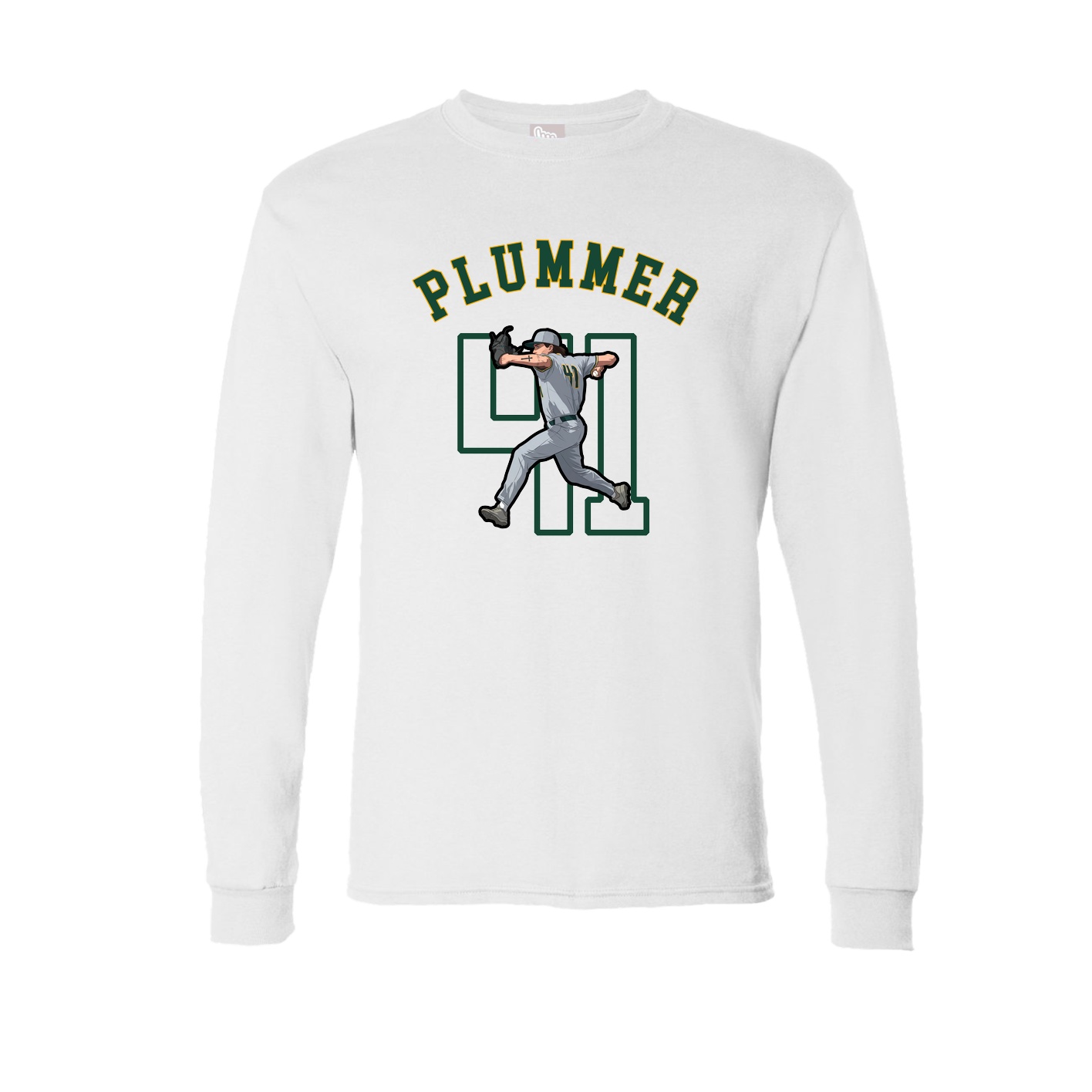 Long Sleeve Tee — Shirsey Arch in White