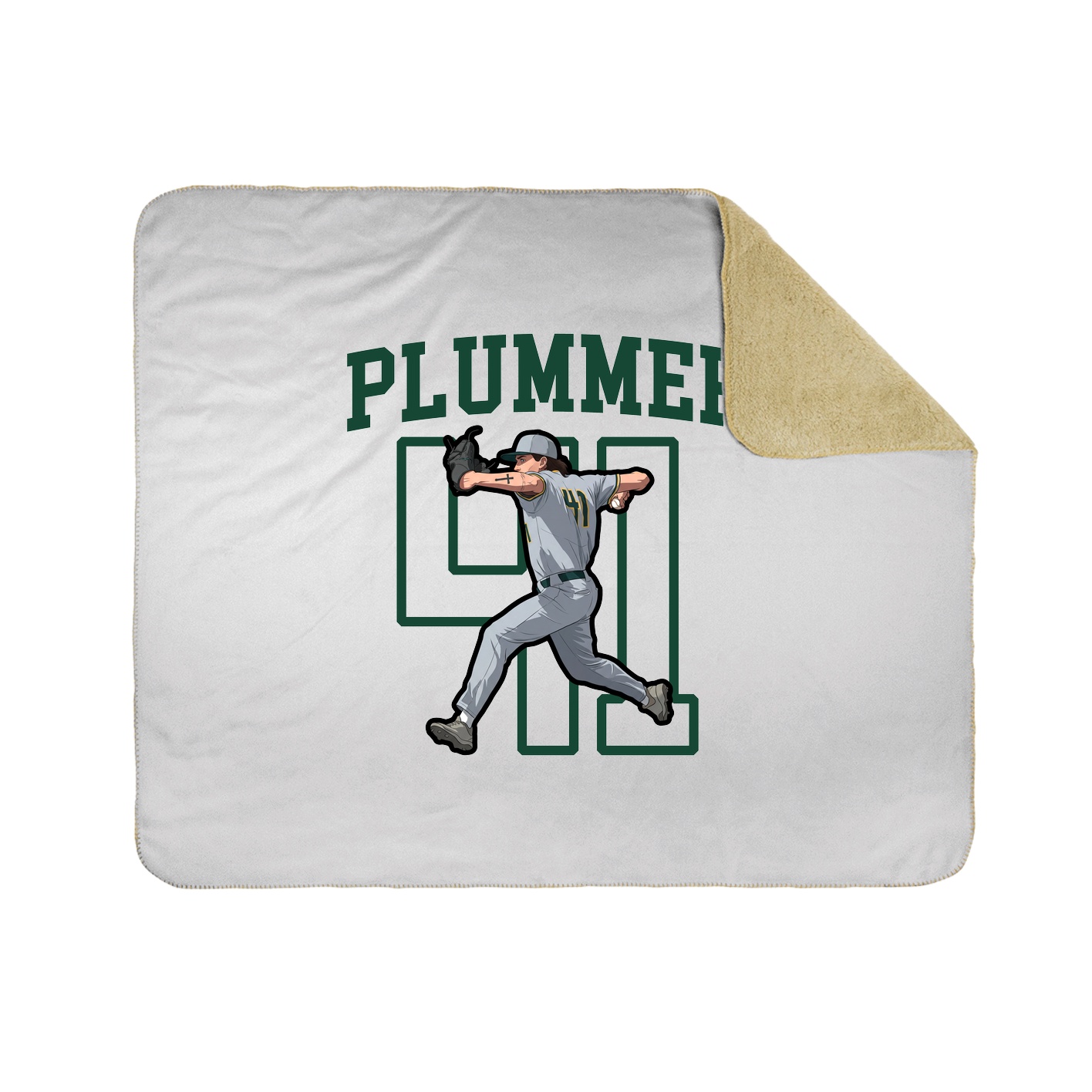 Throw Blanket — Shirsey in White