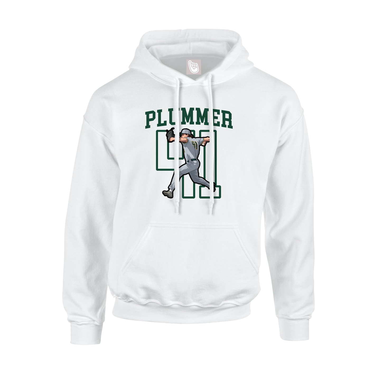 Hoodie — Shirsey in White