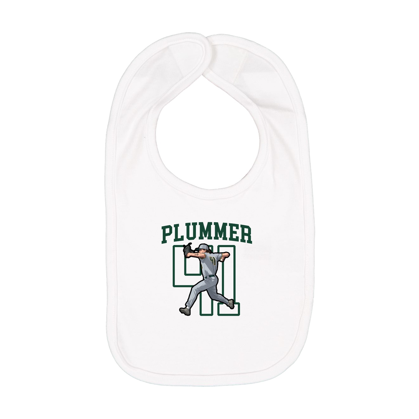 Infant Bib — Shirsey in White