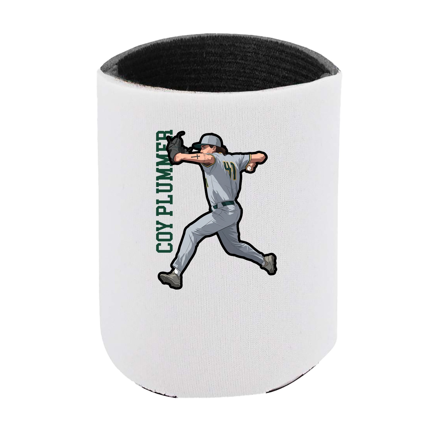 Can Holder — Name Vertical in White