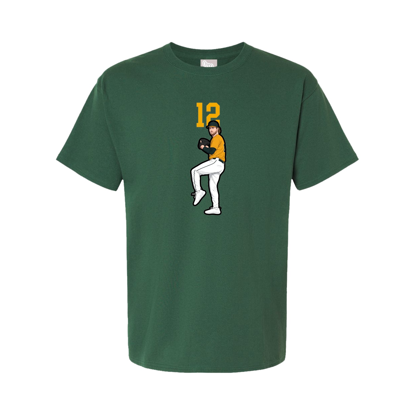 Youth Tee — Number Top in Green