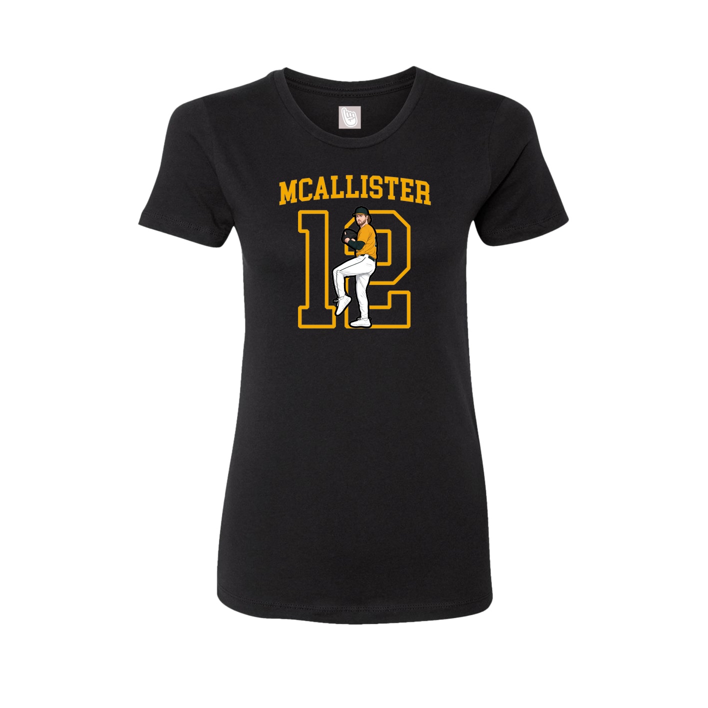 Fitted Women's Tee — Shirsey in Black