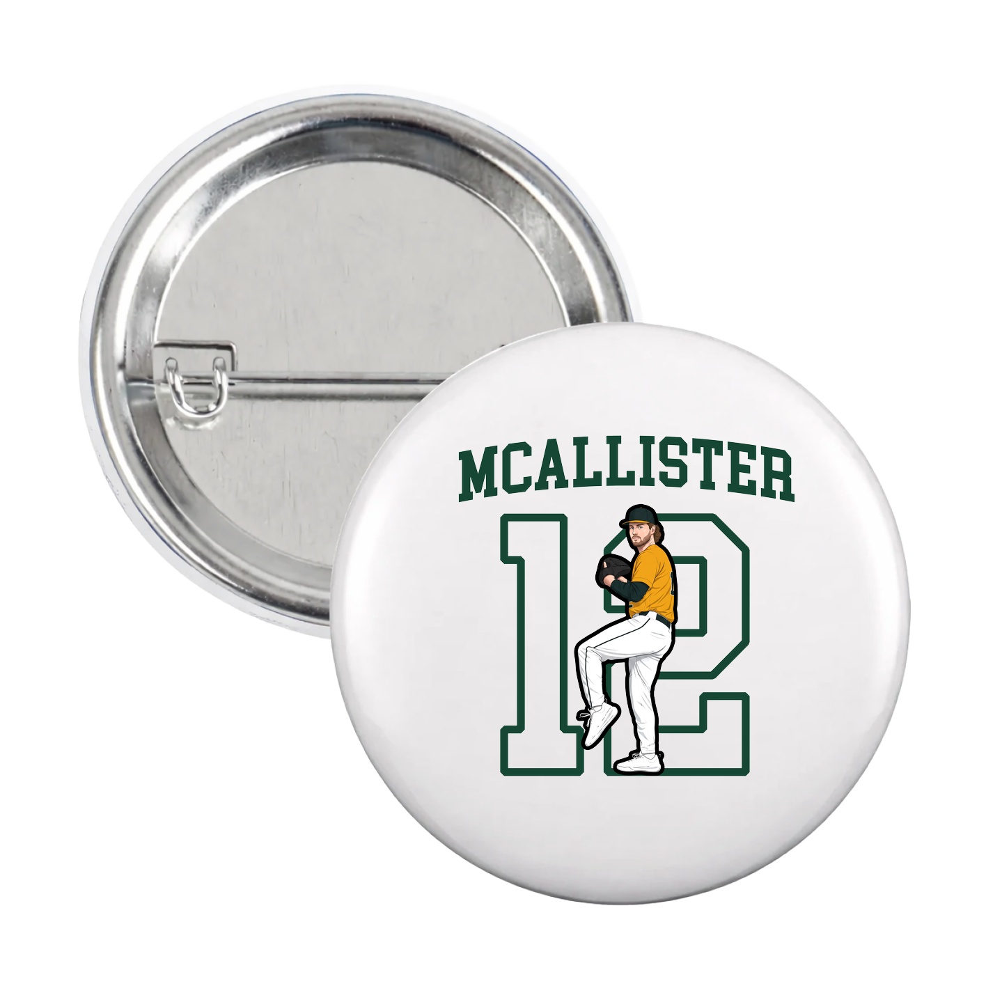 Game Day Button — Shirsey in White