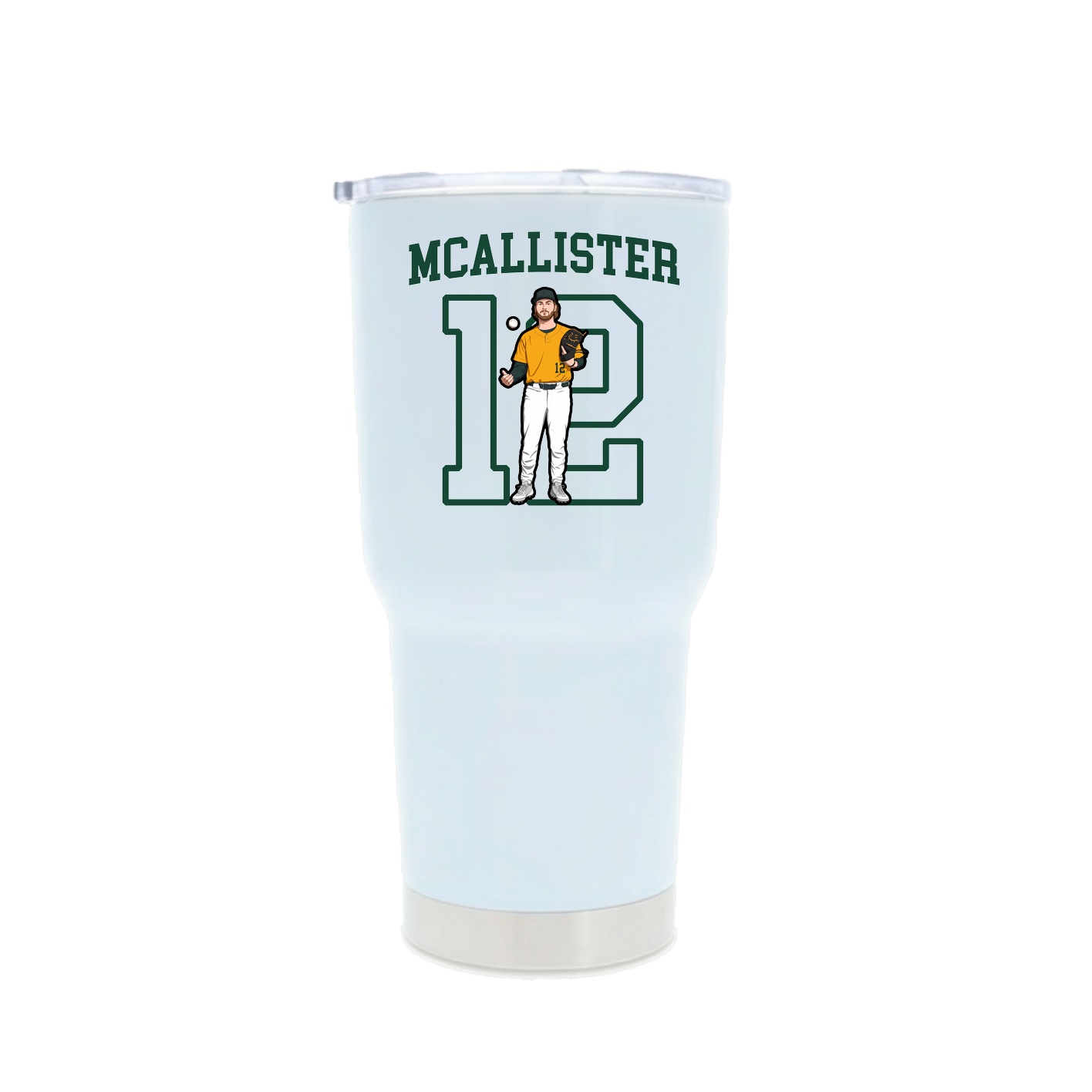 30oz Stainless Steel Tumbler — Shirsey in White