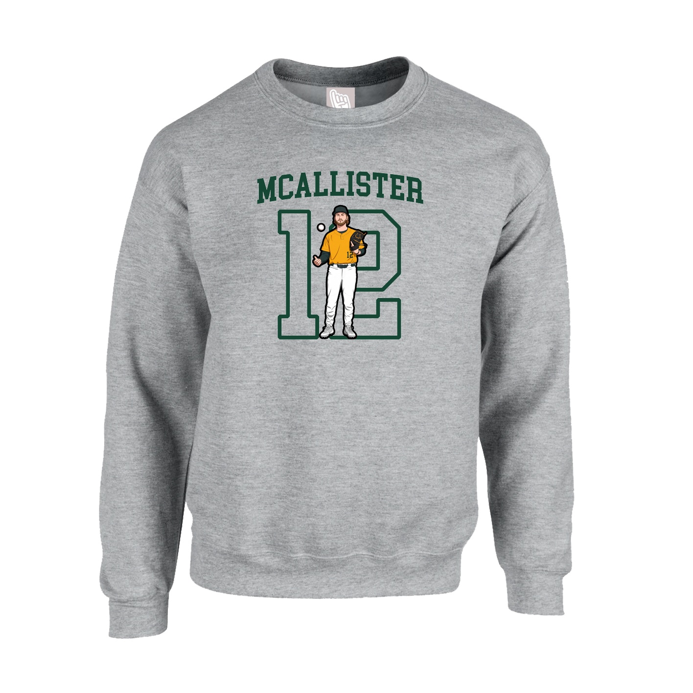 Fleece Crew — Shirsey in Grey
