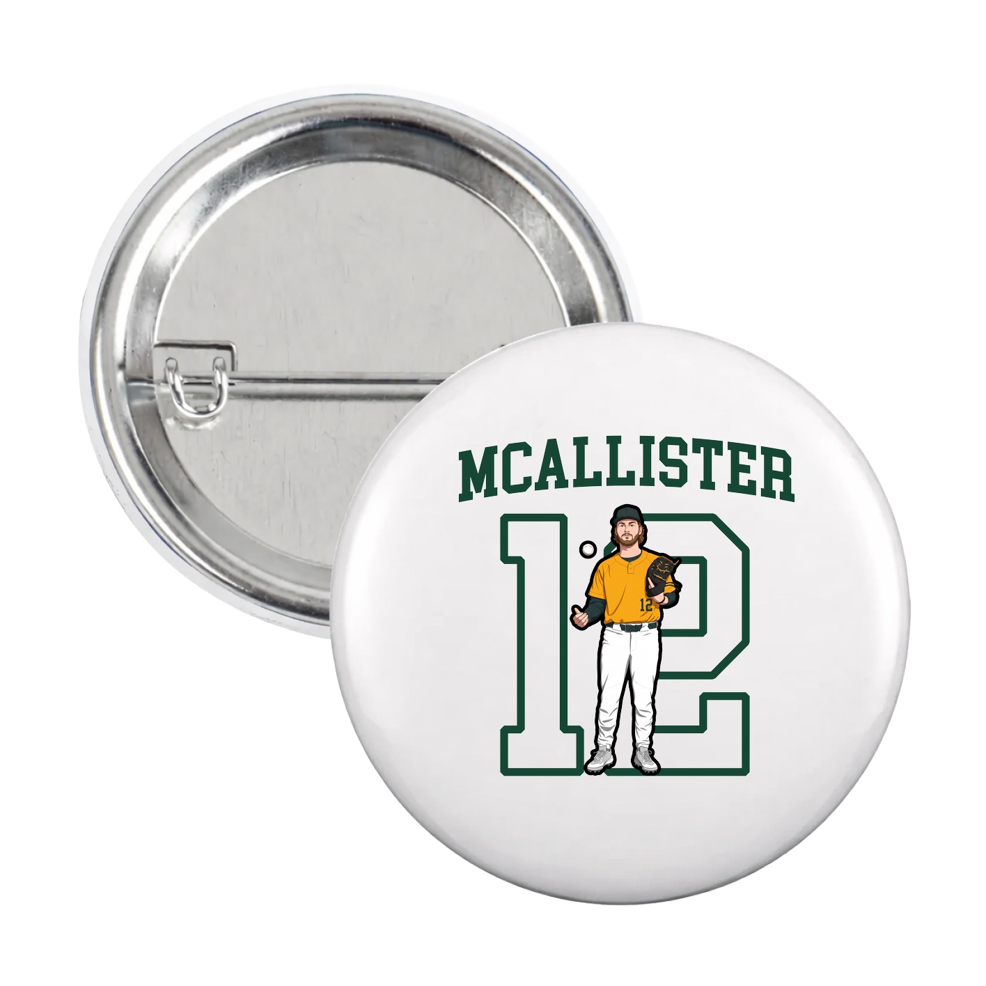 Game Day Button — Shirsey in White