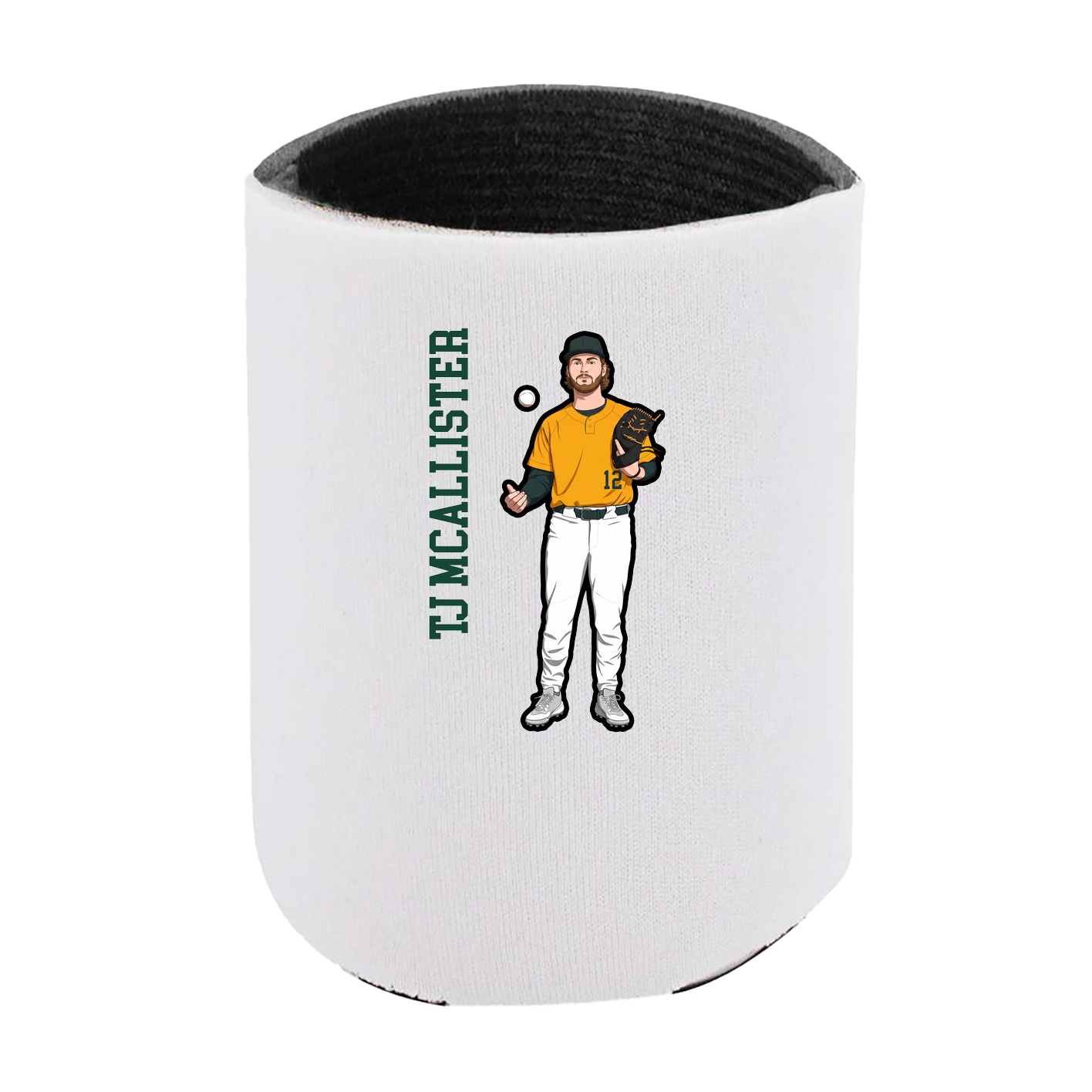 Can Holder — Name Vertical in White
