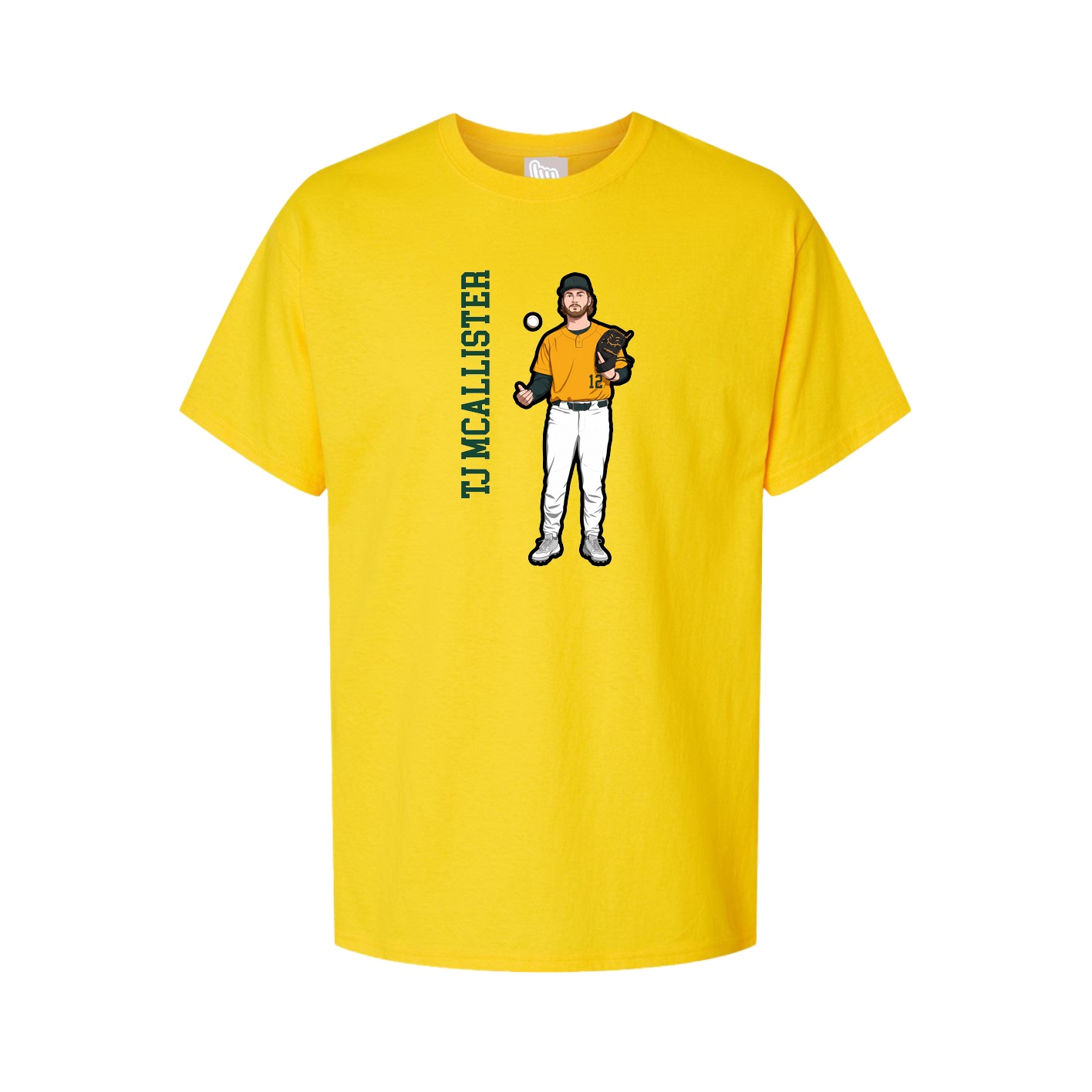 Tee — Name Vertical in Gold