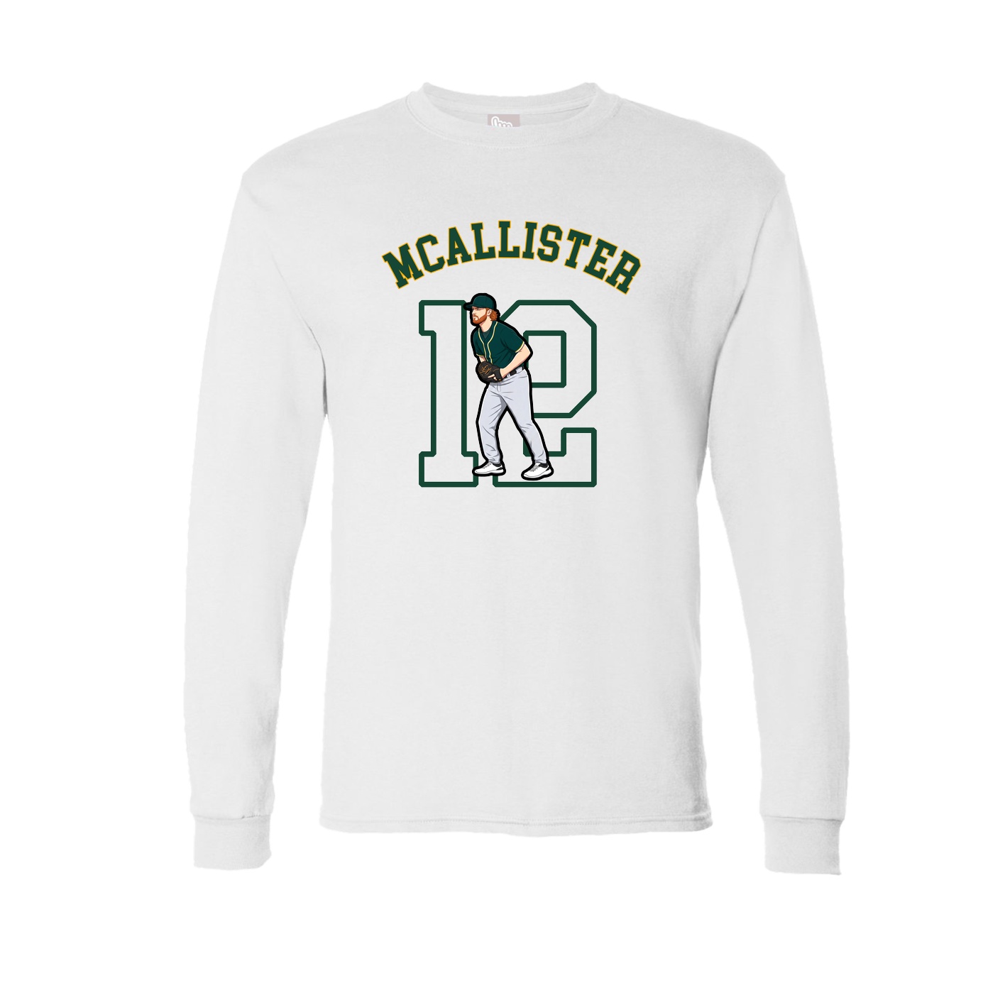 Long Sleeve Tee — Shirsey Arch in White