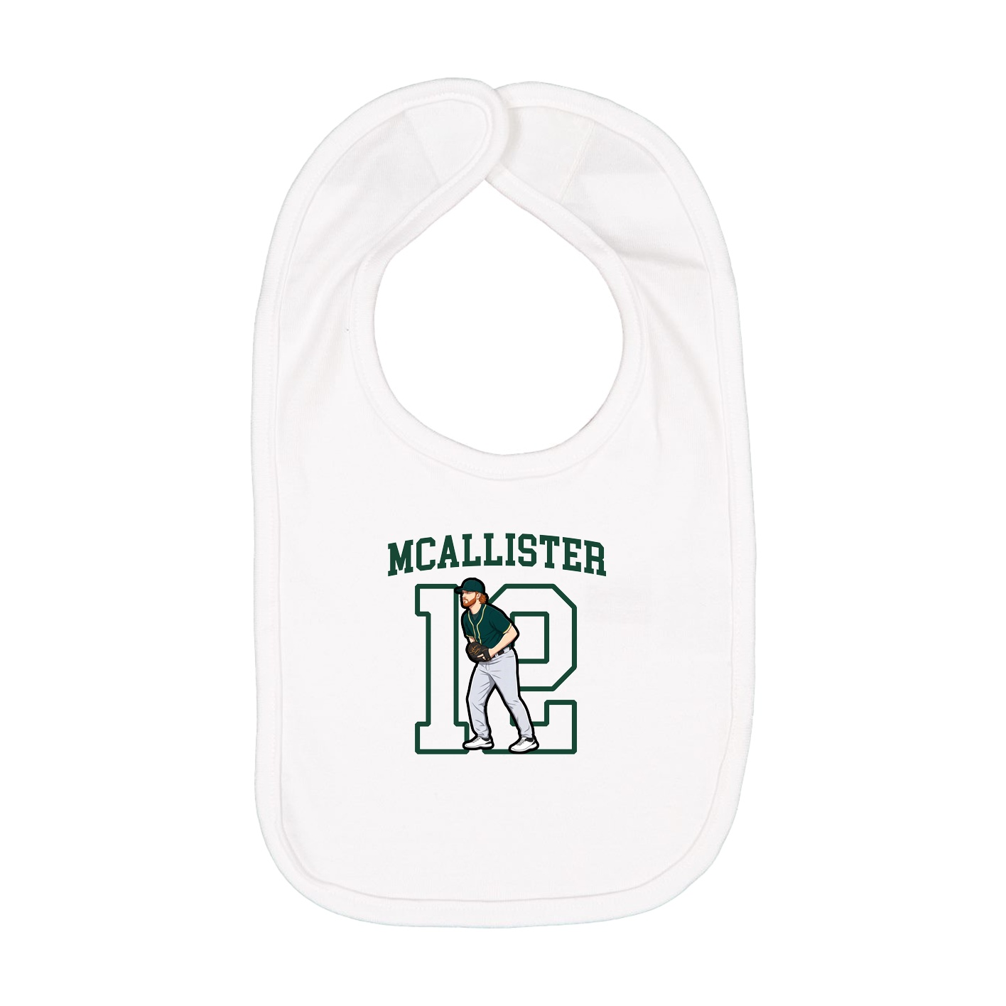 Infant Bib — Shirsey in White