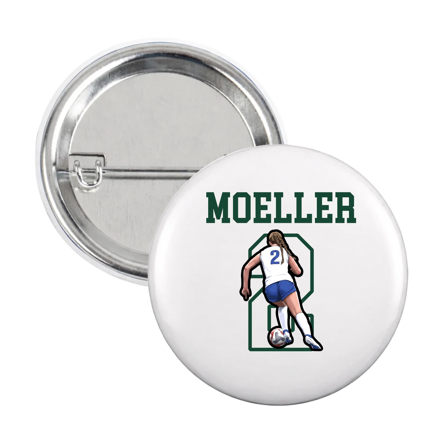 Game Day Button — Shirsey in White