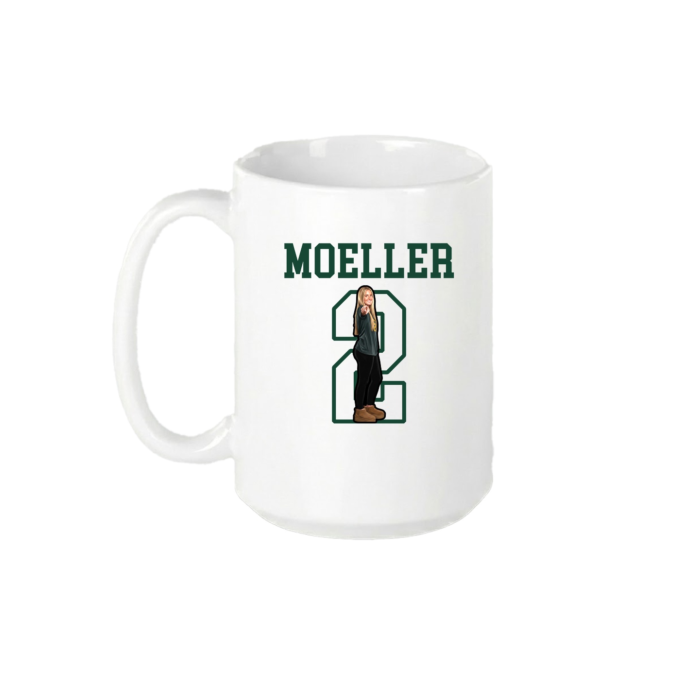 15oz Coffee Mug — Shirsey in White