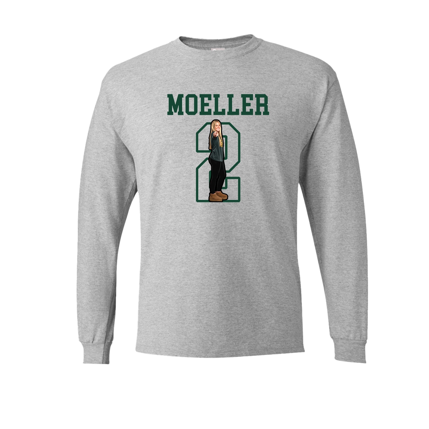 Long Sleeve Tee — Shirsey in Grey