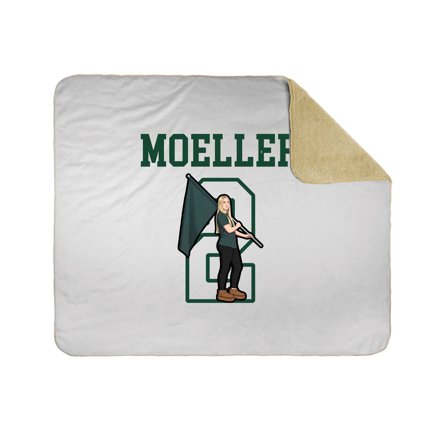 Throw Blanket — Shirsey in White