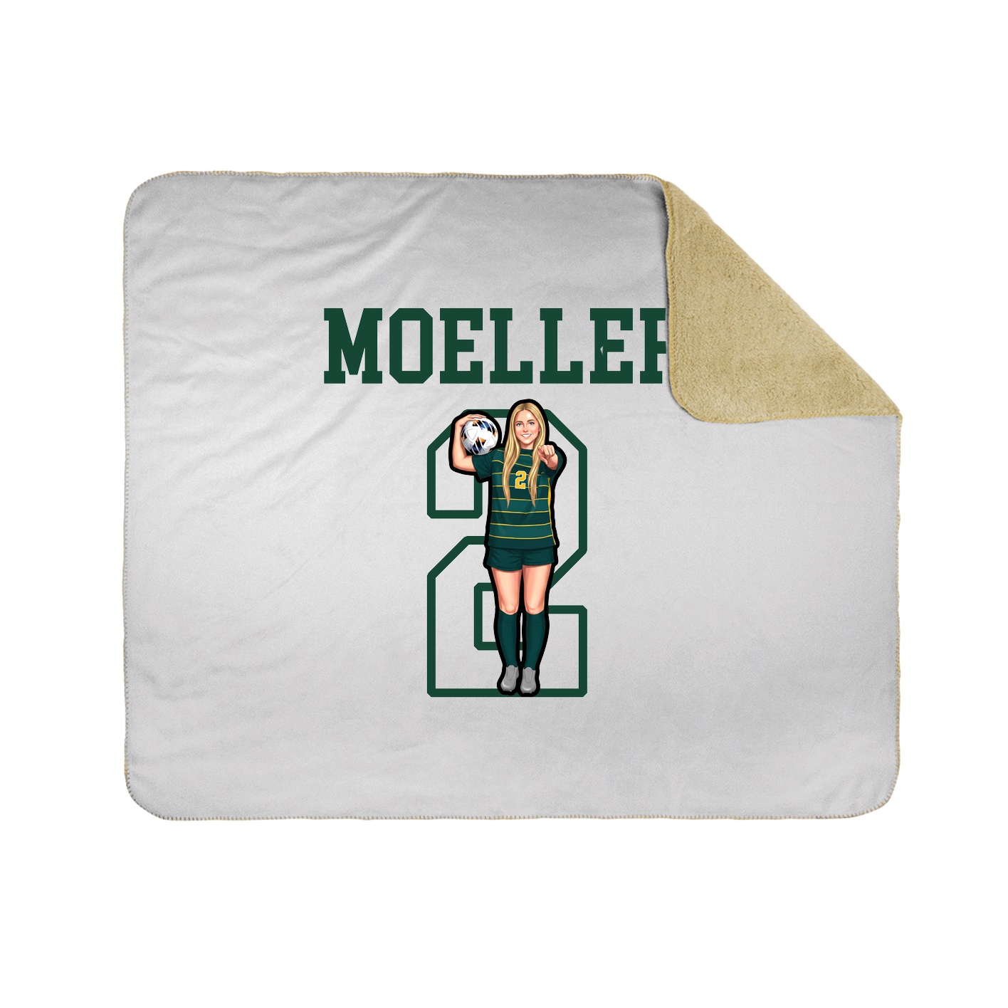 Throw Blanket — Shirsey in White