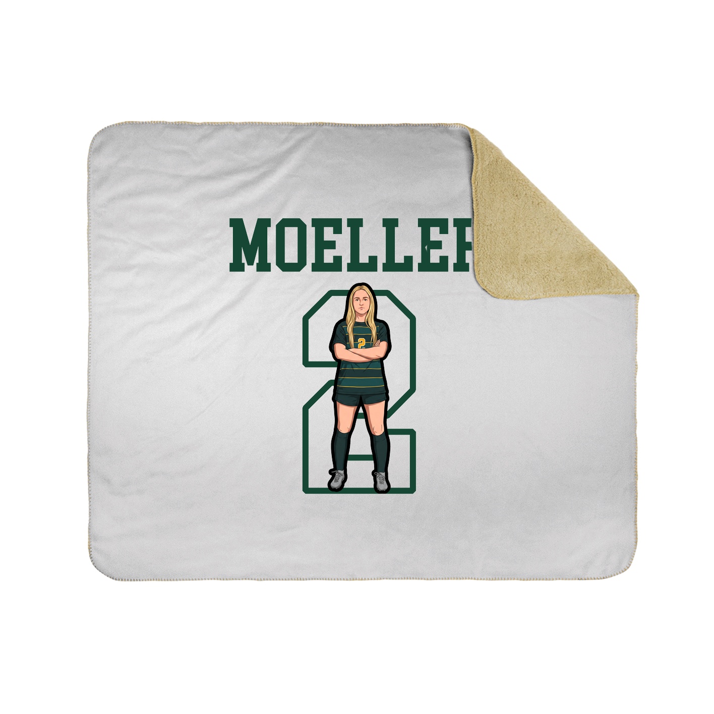 Throw Blanket — Shirsey in White