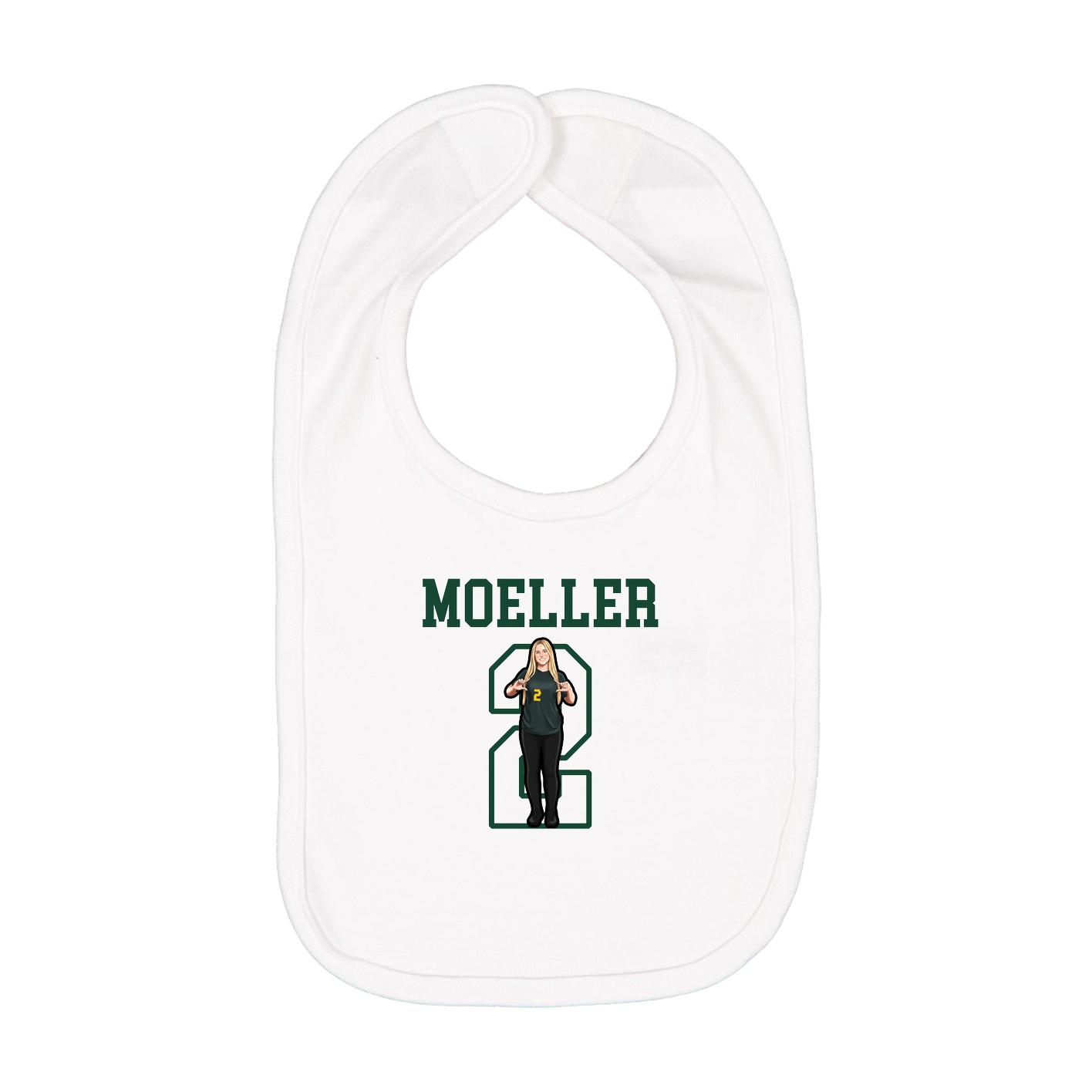 Infant Bib — Shirsey in White