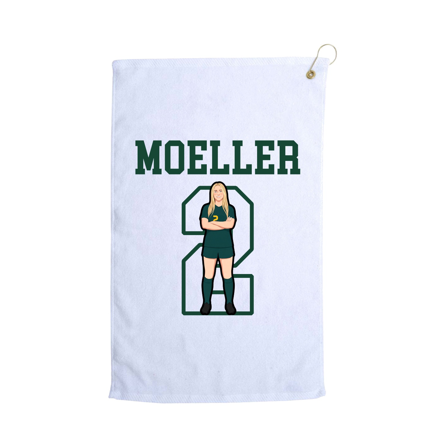 Golf Towel — Shirsey in White