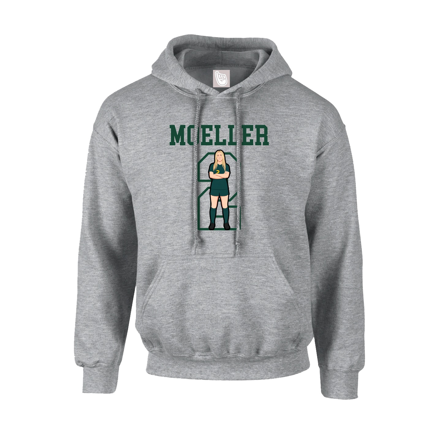 Hoodie — Shirsey in Grey