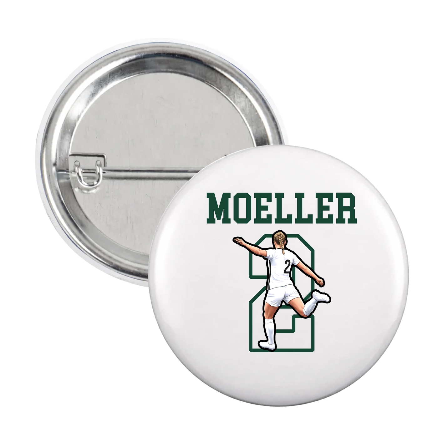 Game Day Button — Shirsey in White
