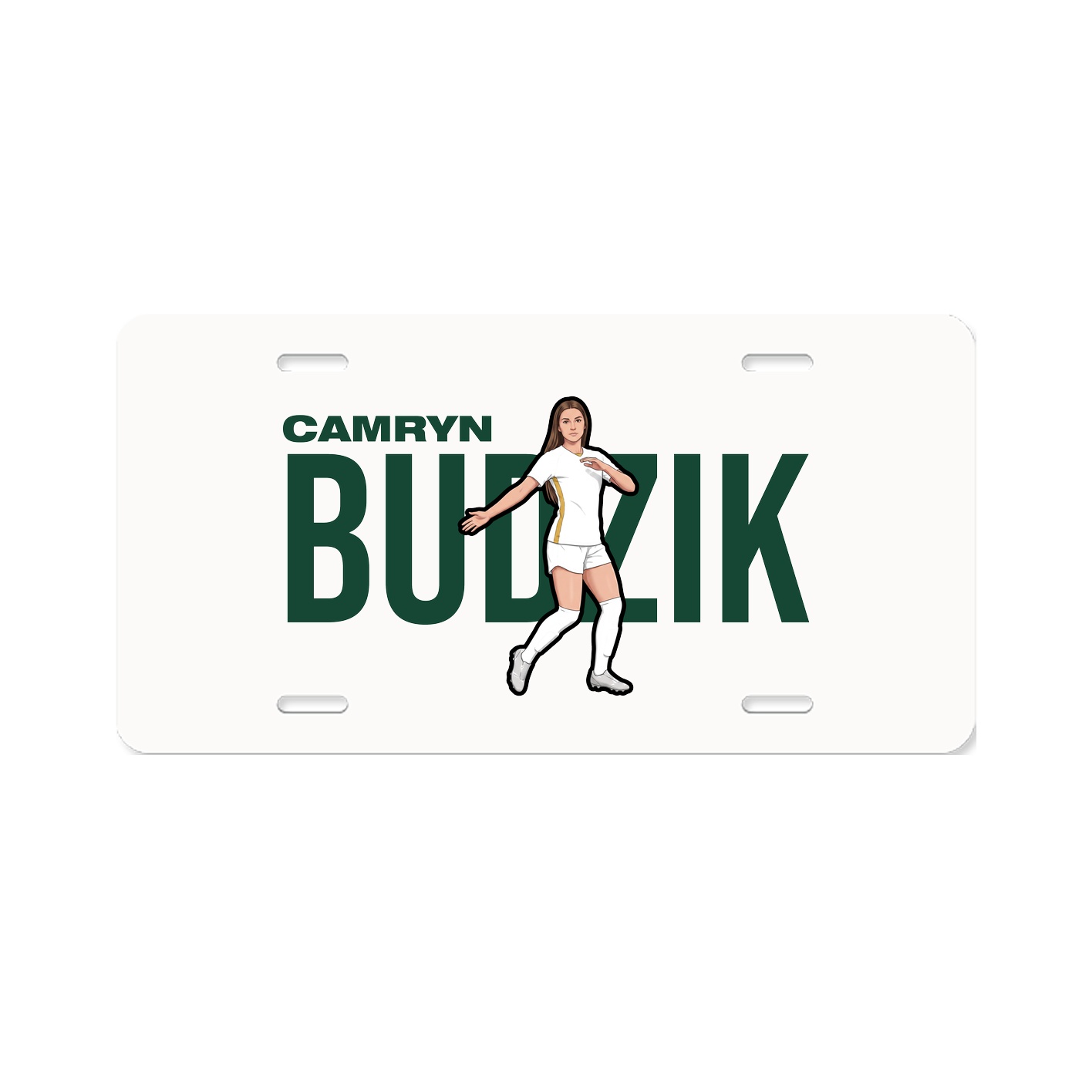 License Plate — Player Name in Classic