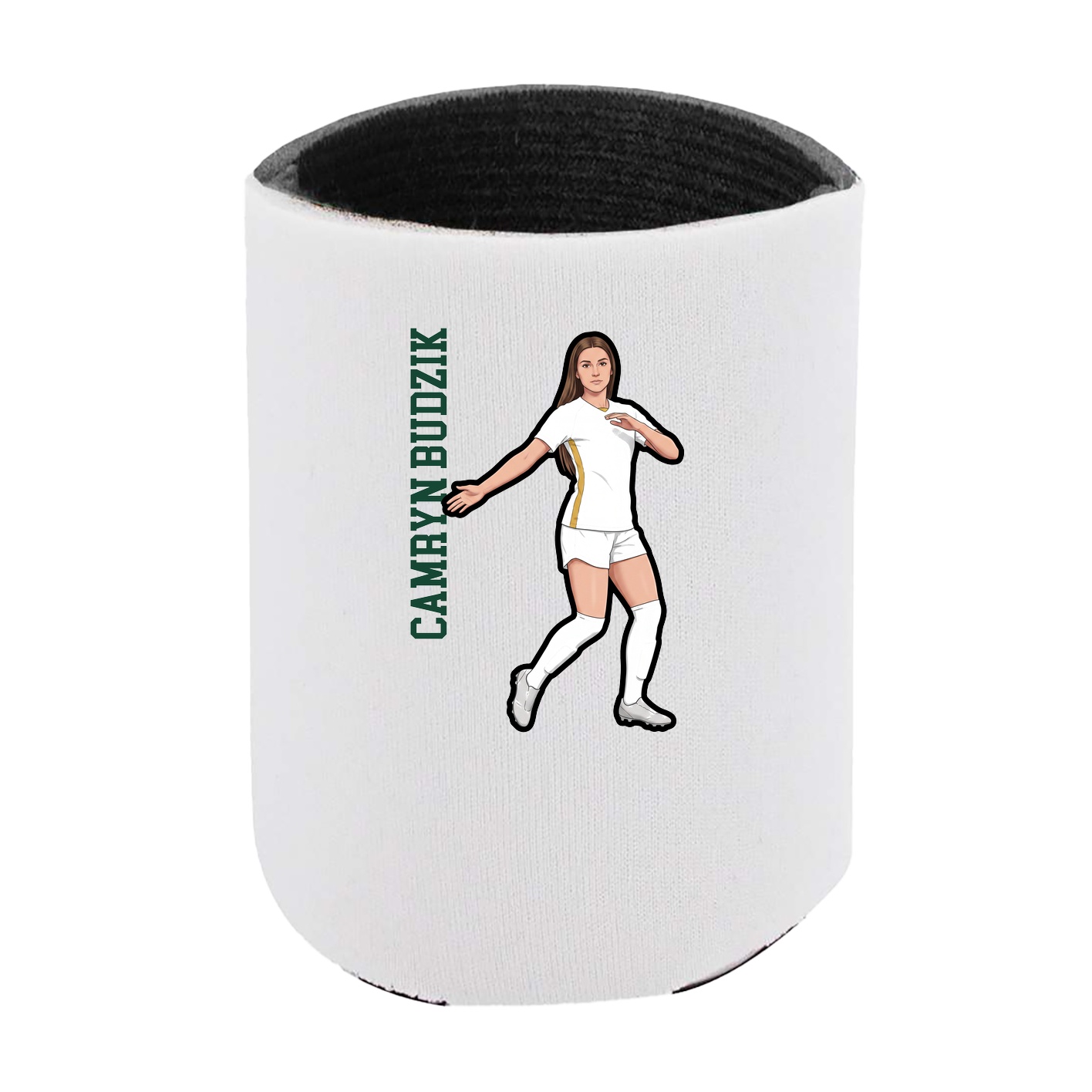 Can Holder — Name Vertical in White