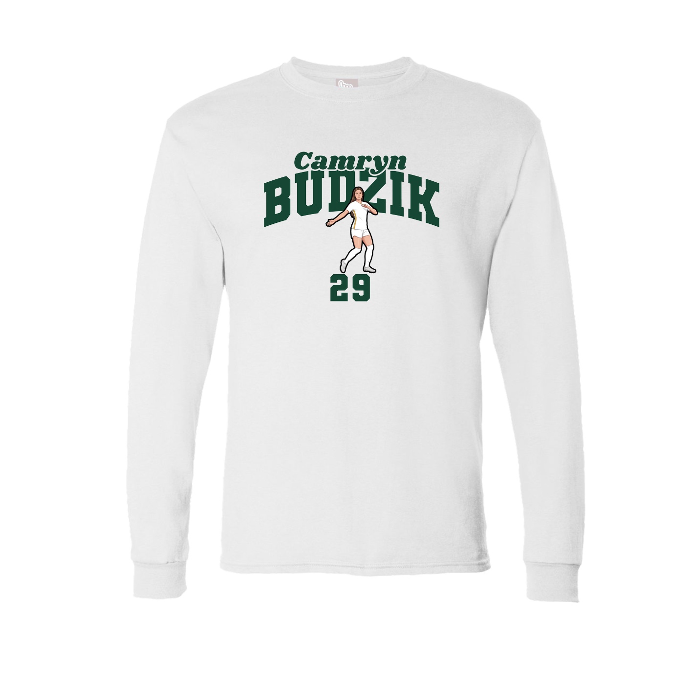Long Sleeve Tee — Signature Arch in White