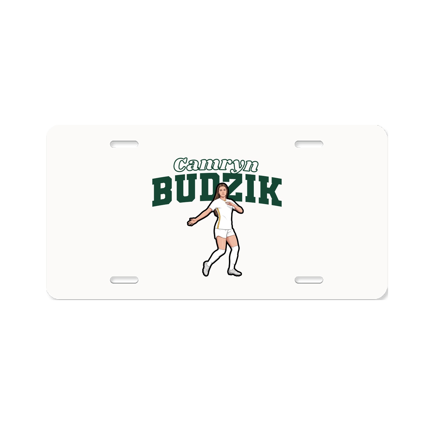 License Plate — Name Arch in Classic