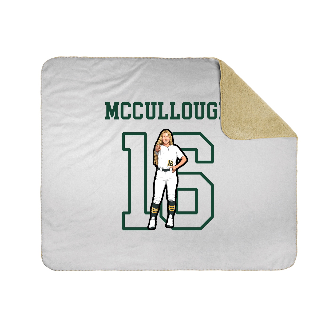 Throw Blanket — Shirsey in White