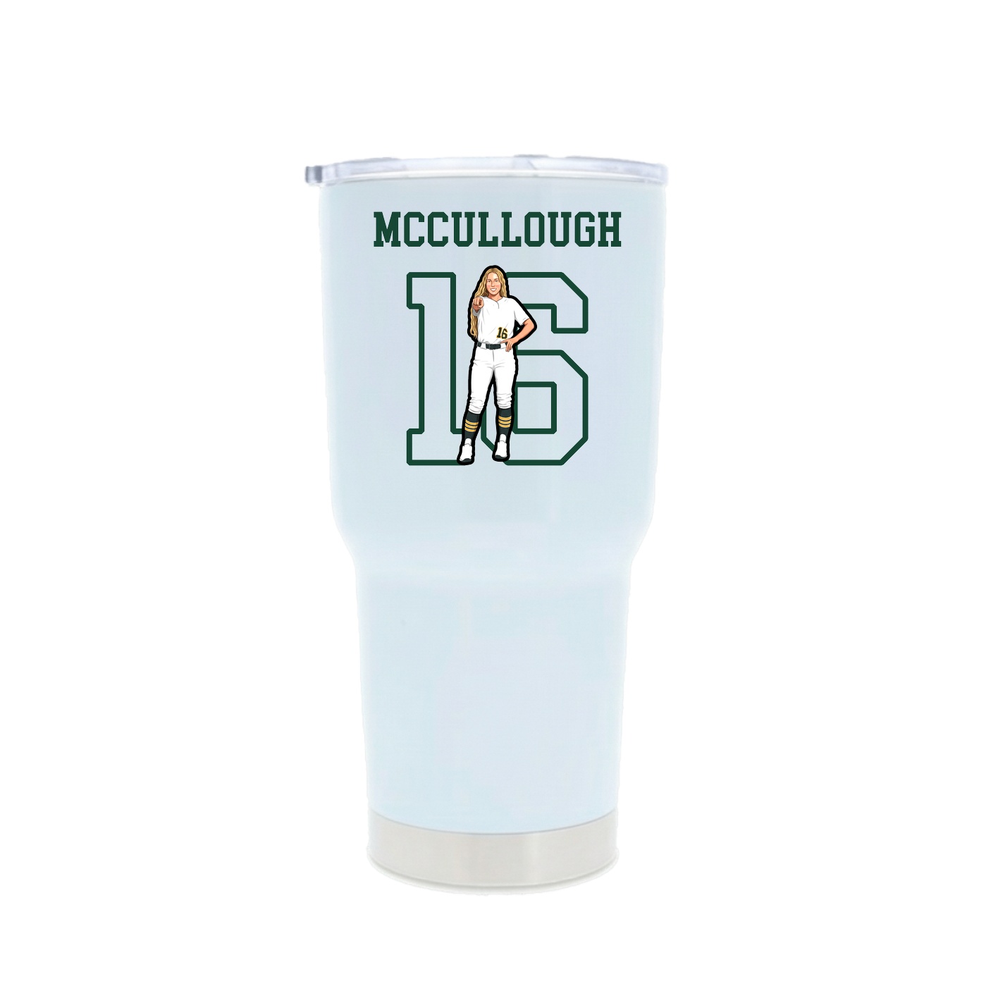 30oz Stainless Steel Tumbler — Shirsey in White