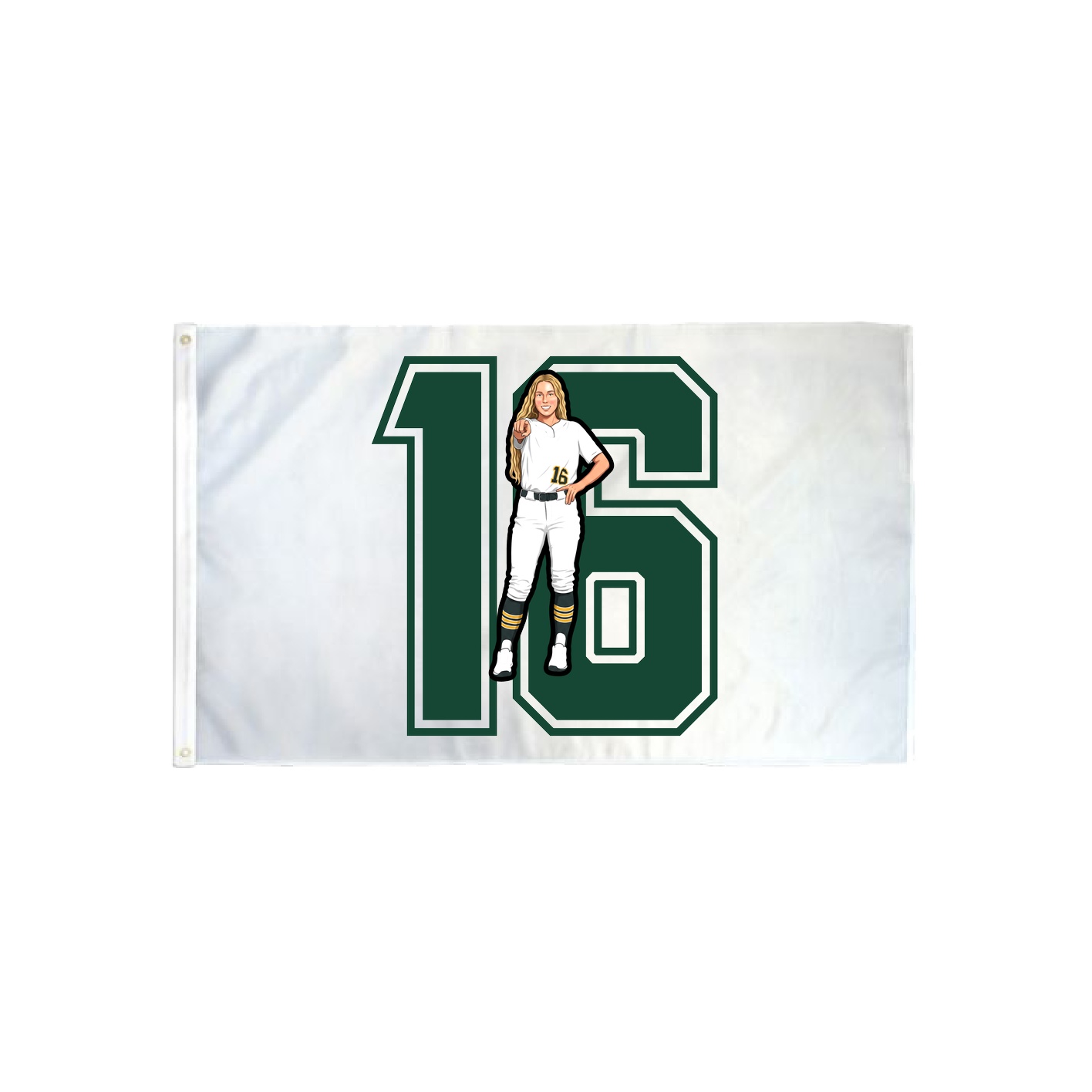 3x5 Flag — Number in Classic